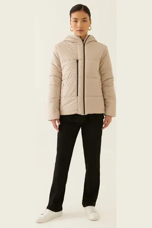 24/7 Perspective Clairs Regular Fit Stehkragen Kurze Länge Farbe Mantel für Damen - 34