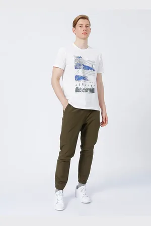 Aeropostale E-8318 Elastische Standard Fit Gerade Chino Hose für Herren - 2XL