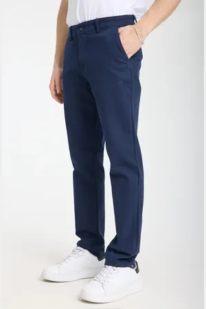 Trendyol Marineblaue Basic Chino Flexible Gabardine-hose Mit Regulärer Passform für Herren - 46