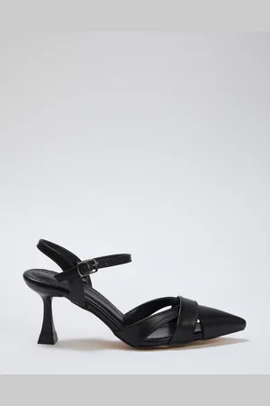 Trendyol Schwarze Klassische Schuhe Mit Spitzer Zehenpartie Und Dünnem Absatz für Damen - 36