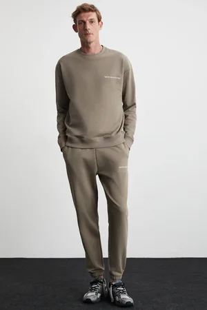 Grimelange Marshall Trainingsanzug-set Aus Baumwolle Mit Fleece-innenseite Und Besticktem, Entspanntem Nerz für Herren - XL