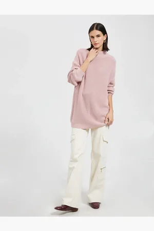 Koton Übergroßer Pullover Mit Halbem Rollkragen, Acryl-kaschmir-struktur für Damen - S