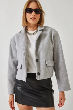 Bianco Lucci Kurze Crop-jacke 2624 für Damen - 38