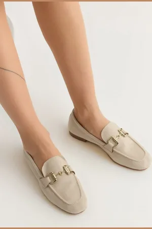 Trendyol Wildleder-accessoire-detaillierte Loafer-schuhe für Damen - 39