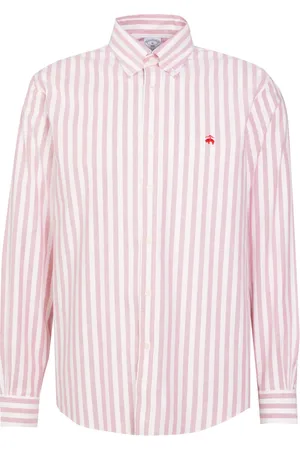 Brooks Brothers Rotes, Bügelfreies, Normales, Nicht Ironisches Hemd für Herren - XS
