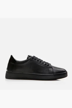 Hotic Schwarze Freizeitschuhe Aus Echtem Leder für Herren - 44