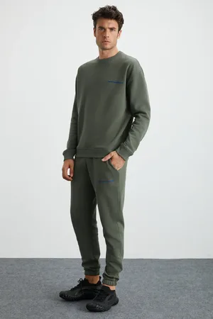 Grimelange Marshall Trainingsanzug-set Aus Baumwolle, Fleece-innenseite, Bestickt, Relaxed für Herren - XL