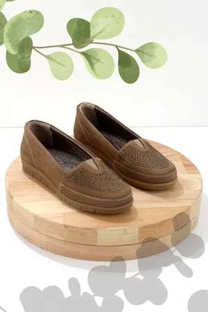Disney Nerzfarbene Loaferschuhe Aus Echtem Nubukleder K 01269254801 für Damen - 37