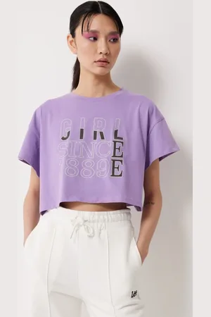 Lee Bequemer Schnitt – T-shirt Mit Rundhalsausschnitt Aus 100 % Baumwolle für Damen - L