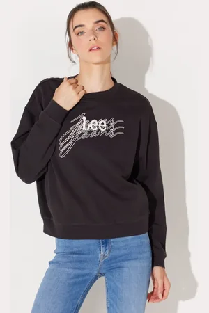 Lee Relaxed Fit Weit Geschnittenes Fce-sweatshirt Aus 100 % Baumwolle Mit Rundhalsausschnitt für Damen - M