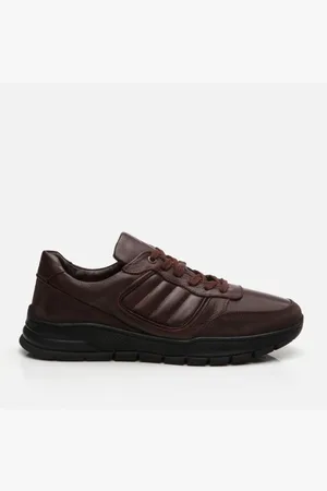 Hotic Braune Sportschuhe Aus Echtem Leder für Herren - 41