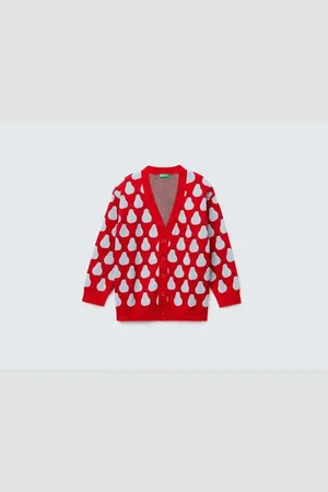 Benetton Strickjacke Mit Obst-mix-muster Für Jungen für Herren - 7–8 Jahre