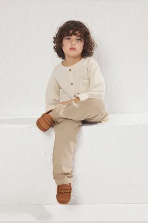 Trendyol Taba Nubuck Big Boy Kinder Loafer für Herren - 27