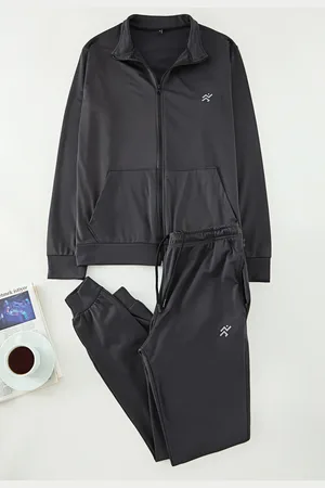 Trendyol Sport-trainingsanzug-set In Dunkelgrau Und Schwarz – Reguläre Passform für Herren - XL