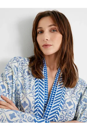 Koton Kimono Mit Lockerem Muster Aus Baumwolle für Damen - 42