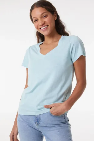 Lee V-ausschnitt Relaxed Fitregularfit T-shirt für Damen - XS