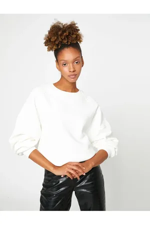 Koton Langärmliges, Übergroßes Sweatshirt Mit Rundhalsausschnitt für Damen - XL