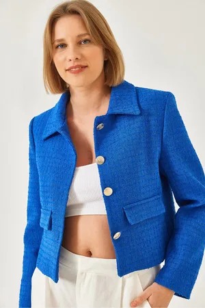 Bianco Lucci Tweed-crop-jacke 50034 für Damen - 36