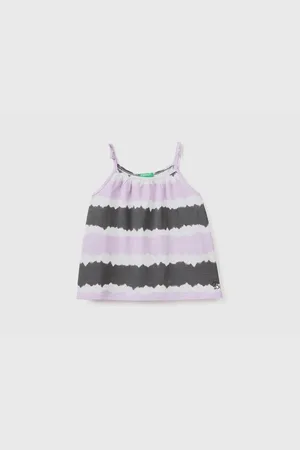 Benetton Tanktop Aus Gekämmter Baumwolle Mit Batikmuster Und Seilträgern Für Mädchen für Damen - 6–7 Jahre