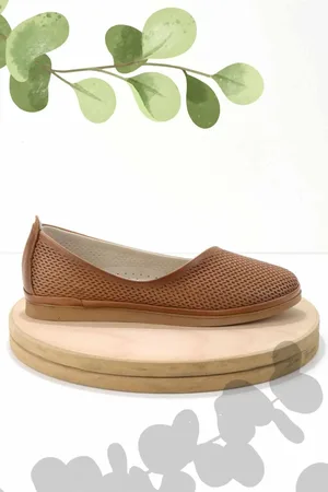 Disney Hellbraune Ballerinas Aus Echtem Leder 01275060503 für Damen - 36