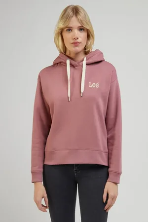 Lee Rosafarbenes Sweatshirt Mit Normaler Passform Und Rundhalsausschnitt für Damen - S
