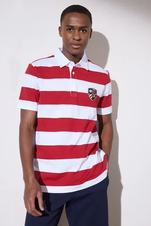 Brooks Brothers Rotes Rugby-polokragen-t-shirt für Herren - S