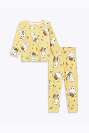 LC Waikiki Lcw Kids Bedrucktes Pyjama-set Für Jungen Mit Rundhalsausschnitt für Herren - 6–9 Monate