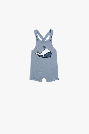 Koton Baby-overall Mit Verstellbaren Trägern Salopet Mit Applikationsdetail für Herren - 9–12 Monate