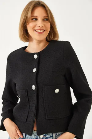 Bianco Lucci Geknöpfte Tweedjacke 50151 für Damen - 40