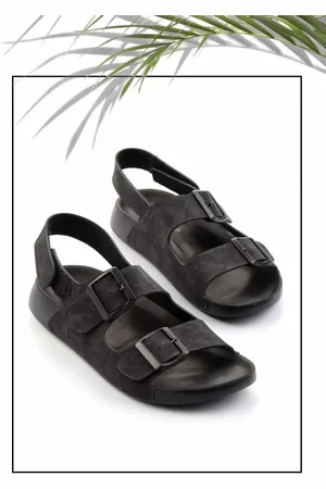 Disney Schwarzes Nubukleder Sandalen K 05819400101 für Damen - 37
