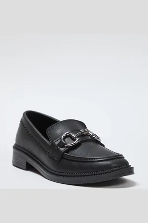 Trendyol Schwarze Flache Loafer-schuhe Mit Schnallendetails für Damen - 37