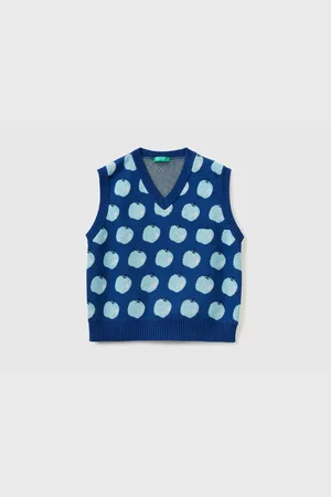 Benetton Strickpullover Mit Fruchtmuster Für Jungen Mix Navy Blue Mix für Herren - 7–8 Jahre