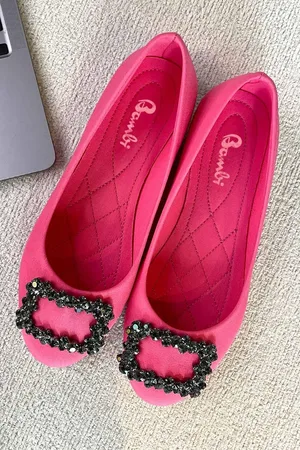 Disney Matte Fuchsia Satin Babet K 01641121338 für Damen - 38