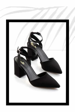 Disney Klassische Schuhe Mit Absatz Aus Mattschwarzem Satin K 01726140038 für Damen - 38