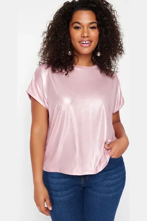Trendyol Strickbluse Mit Pudermetallic-print für Damen - XL