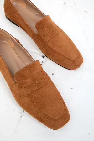 SOHO Ballerinas Aus Hellbraunem Wildleder – Modell für Damen - 37