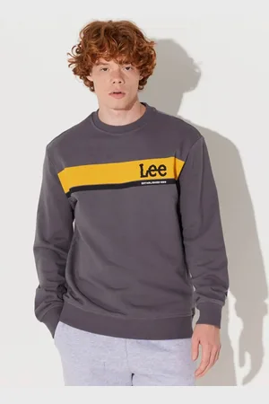 Lee Anthrazitfarbenes Sweatshirt Mit Normaler Passform Und Rundhalsausschnitt für Herren - 3XL