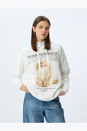 Koton Kapuzenpullover für Damen - L