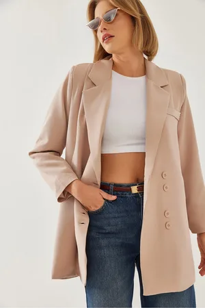 Bianco Lucci Zweireihige Blazerjacke Mbms045 für Damen - S