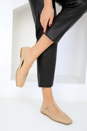 SOHO Hellbraune Ballerinas Aus Lackleder für Damen - 39
