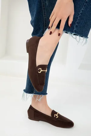 SOHO Braune Wildleder-ballerinas für Damen - 37