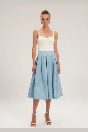Adl Langer Faltenrock für Damen - 2XL