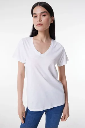 Lee T-shirt Mit V-ausschnitt Und Entspannter Passform für Damen - XS