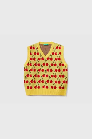 Benetton Strickpullover Mit Fruchtmuster Für Jungen Mix Mix für Herren - 6–7 Jahre