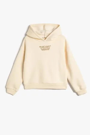 Koton Kapuzen-sweatshirt Mit Erhabener Stickerei Und Detaillierten Langen Ärmeln für Damen - 6–8 Jahre