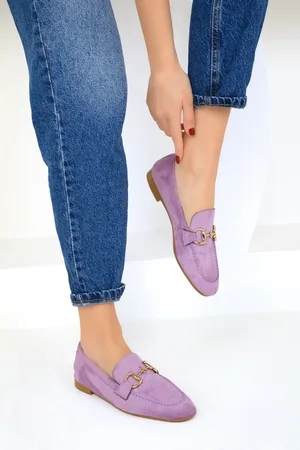 SOHO Fliederfarbene Ballerinas Aus Wildleder für Damen - 37