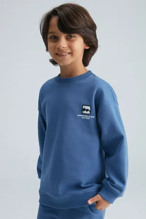 Grimelange Geovanny Jungen-trainingsanzug-set, 3-fädig, Raster, Stickerei, Detaillierte Elastische Beine, Rundhalsausschnitt, für Herren - 4–5 Jahre