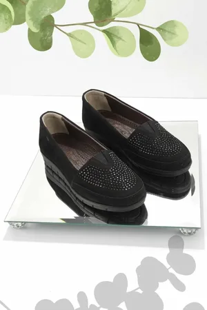 Disney Schwarze Loafer-schuhe Aus Echtem Nubukleder 01269254801 für Damen - 38