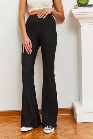 Bianco Lucci Leggings Mit Spanischem Bein Und Hoher Taille, 159 für Damen - M