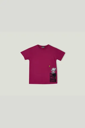 Benetton Fuchsiafarbenes T-shirt Für Mädchen für Damen - 8–9 Jahre
